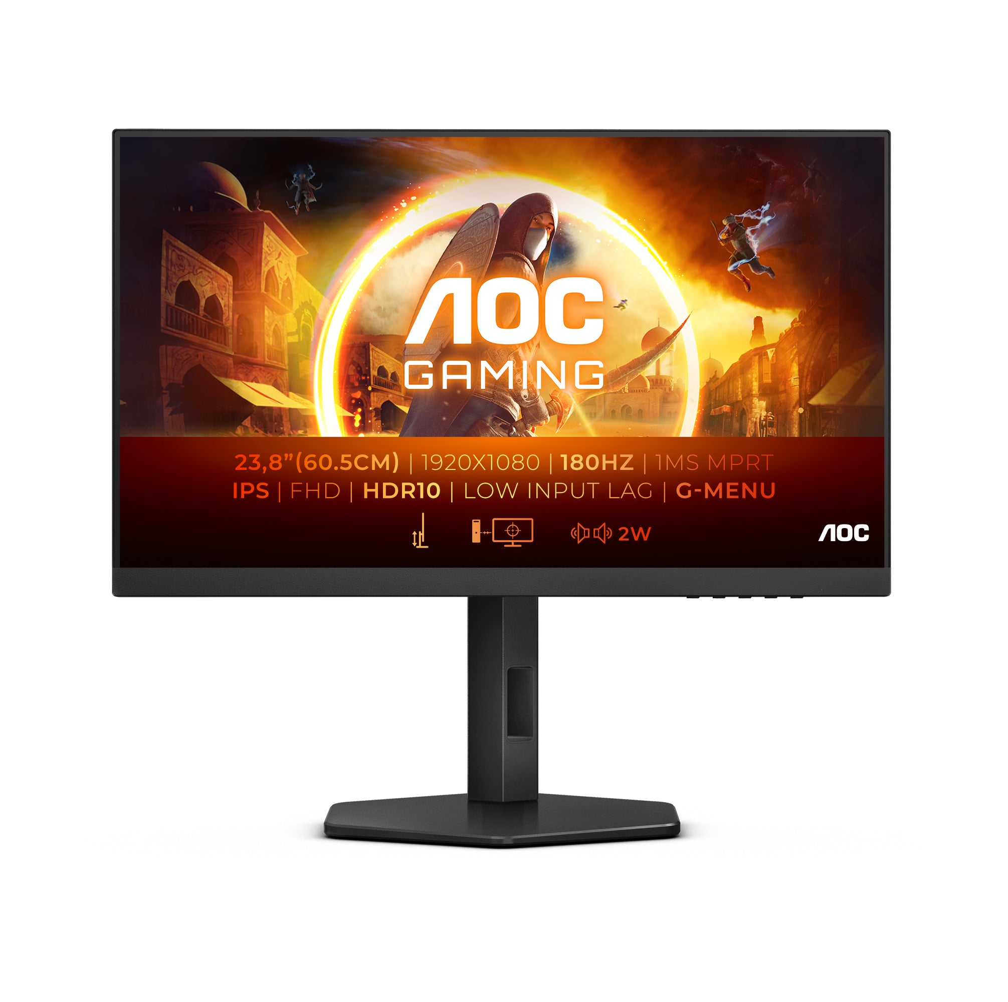 Monitor Gaming AOC 24G4 - 23.8 pulgadas, 300 cd / m², 1920 x 1080 Pixeles, 1 ms, Full HD Monitor Gaming AOC 24G4 - 23.8 pulgadas, 300 cd / m², 1920 x 1080 Pixeles, 1 ms, Full HD